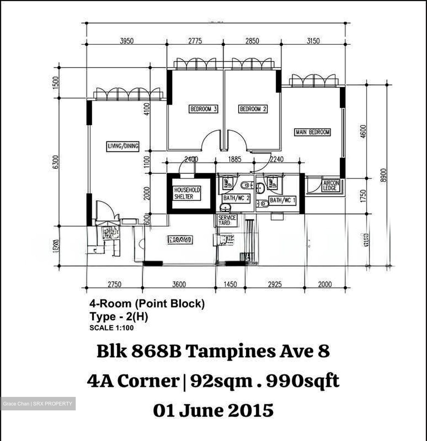 Blk 868B Tampines Greenwood (Tampines), HDB 4 Rooms #604904161